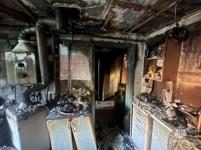 Фото: пожар // фото МЧС по РО 