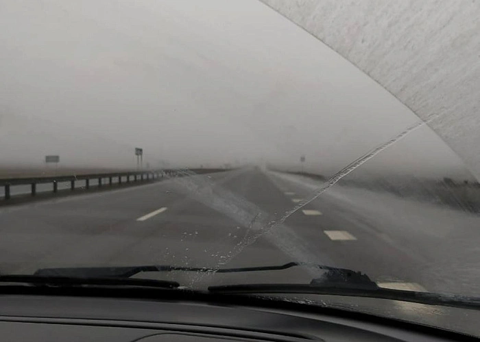 Фото: ухудшение видимости на трассе М-4 \\ кадр 1rnd.ru