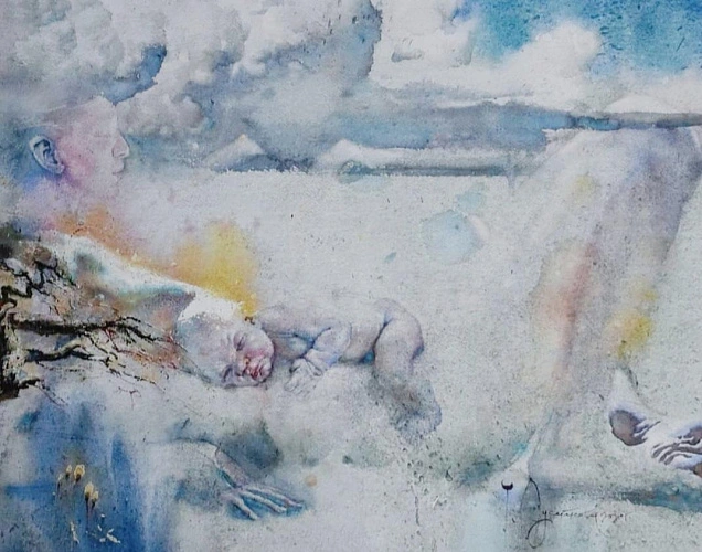 Фото: "Мир за гранью привычного" // фото картины Татьяны Лусегеновой из ТГ-канала "Еnter Ростов-на-Дону"