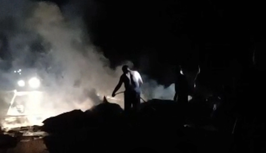 Фото: Упавший в Ростовской области беспилотник, кадр очевидца