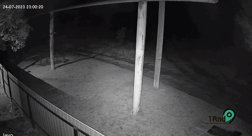 Фото: Место, где слышали взрыв в Чертково, кадр системы видеонаблюдения