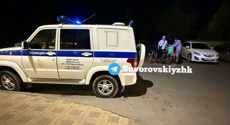 Фото: полиция на месте массовой драки на Суворовском, кадр ТГ ЖК Суворовский