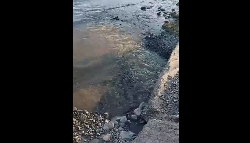 Фото: сброс нечистот // скриншот видео из социальных сетей