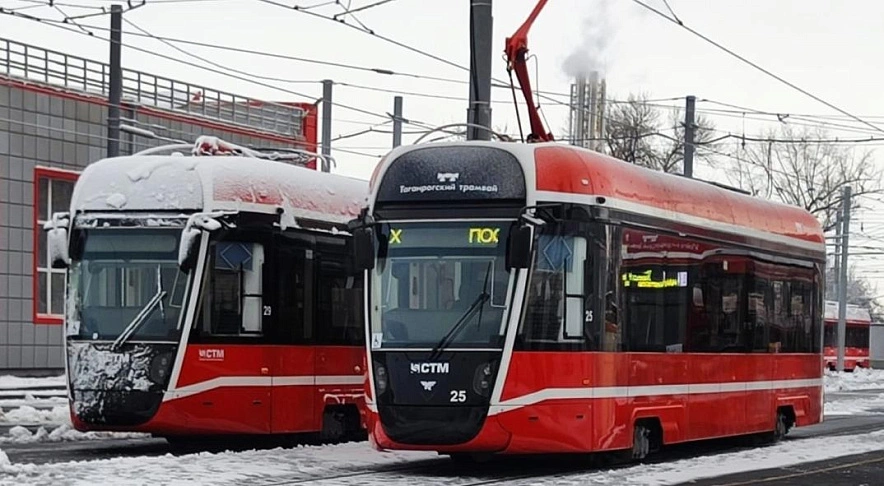 Фото: трамваи Таганрога, кадр ВК проекта