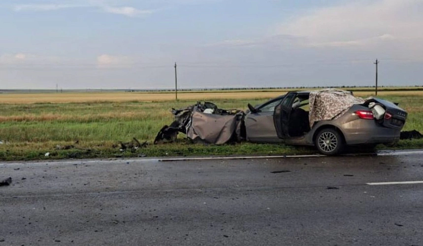 Фото: С места ДТП \\ кадр УГИБДД РО