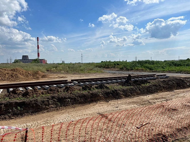 Фото: Первые трамвайные рельсы на Левенцовке, кадр РГТ