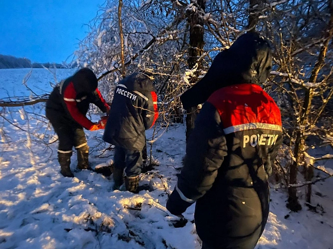 Фото: На Дону энергетики восстановили электроснабжение в 14 населенных пунктах после ледяного циклона, фото «Россети Юг»  