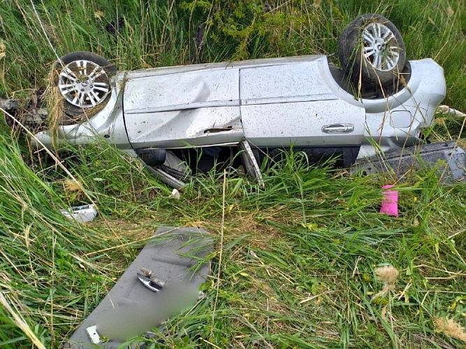 Фото: с места ДТП \\ фото: УГИБДД РО