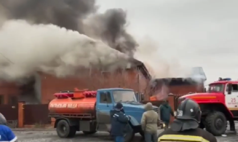 Фото: Пожар в Батайске с 2 погибшими, кадр МЧС