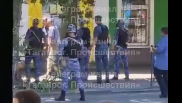 Фото: Стрельба из пивной в Таганроге, кадр ТГ "Таганрог.Происшествия"