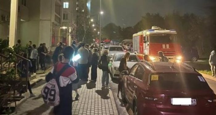 Фото: Эвакуация высотки на Суздальском в Ростове, кадр don24.ru