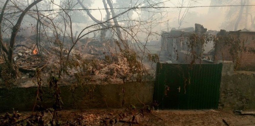 Фото: с места пожара // фото: 1rnd.ru