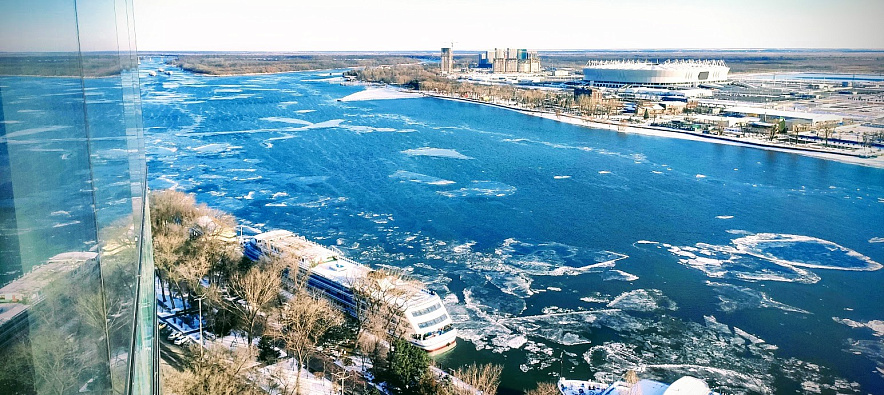 Фото: Река Дон в Ростове зимой, кадр 1rnd