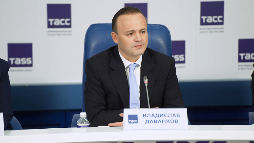 Фото: Владислав Даванков на пресс-конференции. кадр пресс-службы