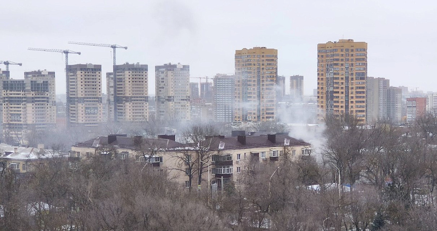 Фото: Панорама центральной части Ростова-на-Дону зимой, кадр 1rnd