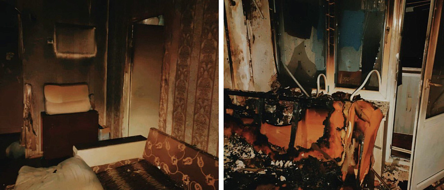Фото: В Ростовской области при ночном пожаре погибли мать и сын // фото МЧС РО