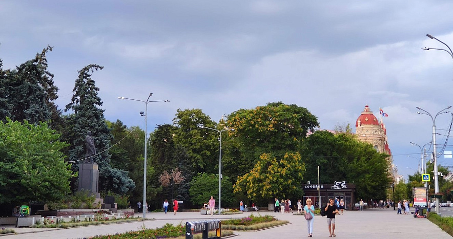 Фото: Тучи над Большой Садовой в Ростове, кадр 1rnd