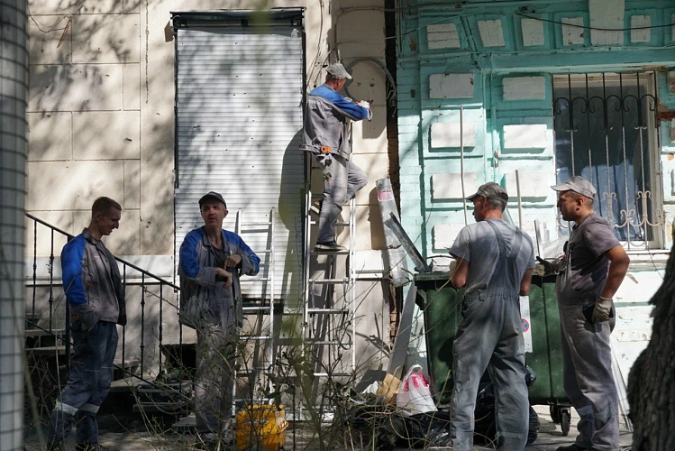 Фото: Как выглядит место взрыва беспилотника в Ростове спустя сутки // фото 1rnd