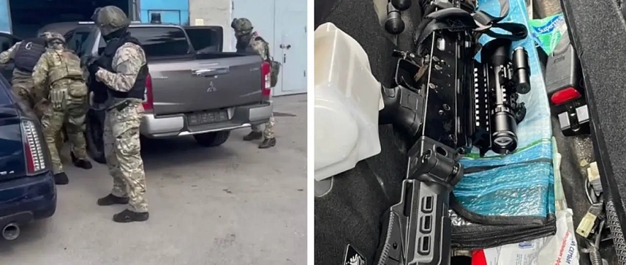 Фото: В Ростове силовики задержали грабителя с автоматом, гранатой и липовым удостоверением МВД // коллаж 1rnd