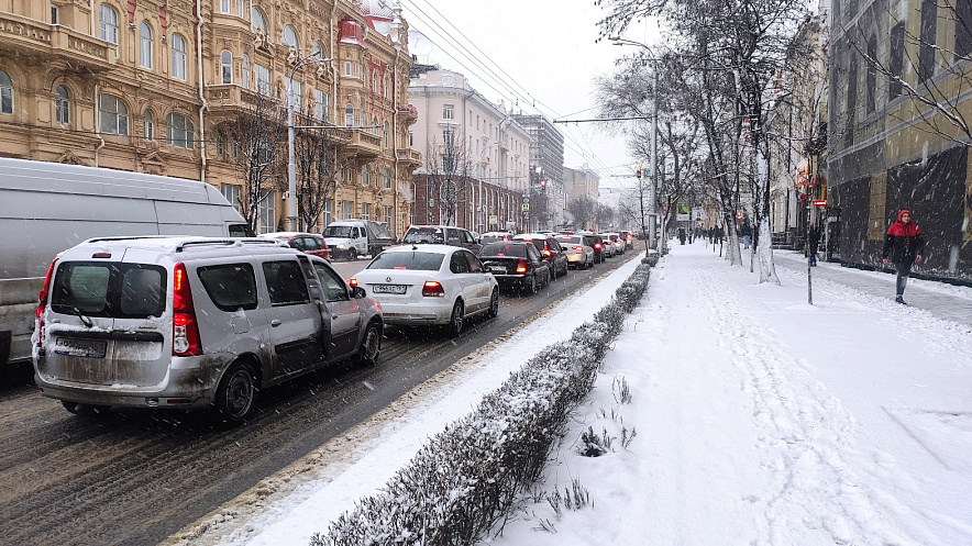 Фото: Центр Ростова во время снегопада, кадр 1rnd