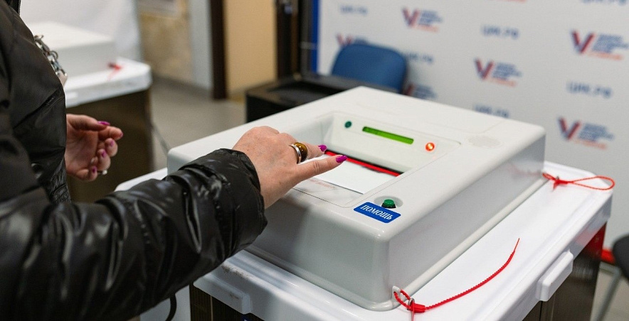 Фото: На президентских выборах 2024 в Ростове, кадр ИК РО