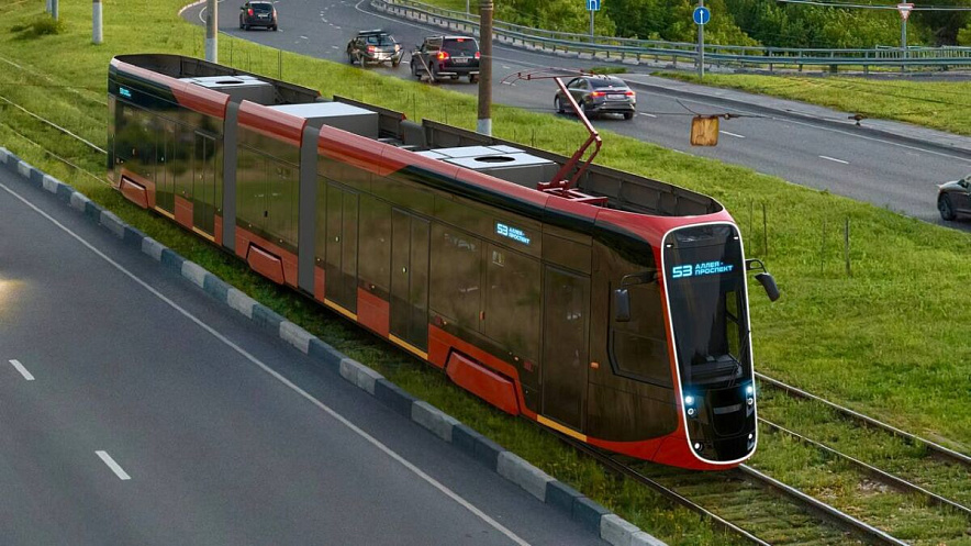Фото: трёхсекционный трамвай, эскиз "Синары" с сайта RollingStock Фото: трёхсекционный трамвай, эскиз "Синары" с сайта RollingStock