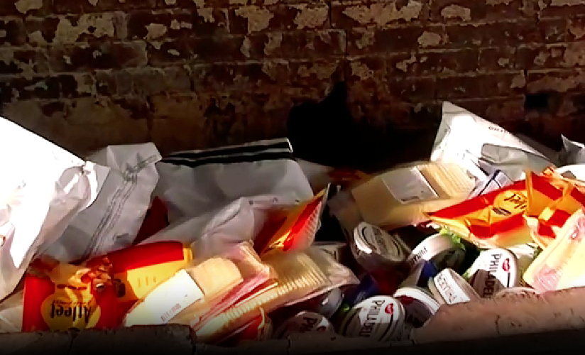 Фото: Сжигание сыра и колбасы в Ростове, кадр видео