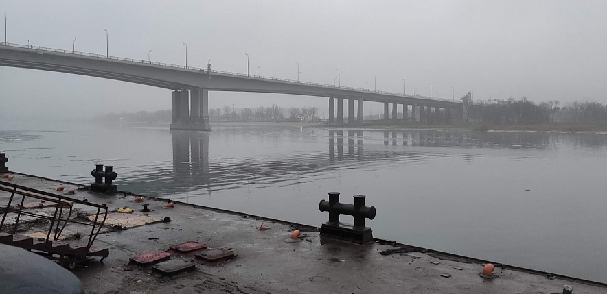 Фото: Дон возле Ворошиловского моста в Ростове, кадр 1rnd